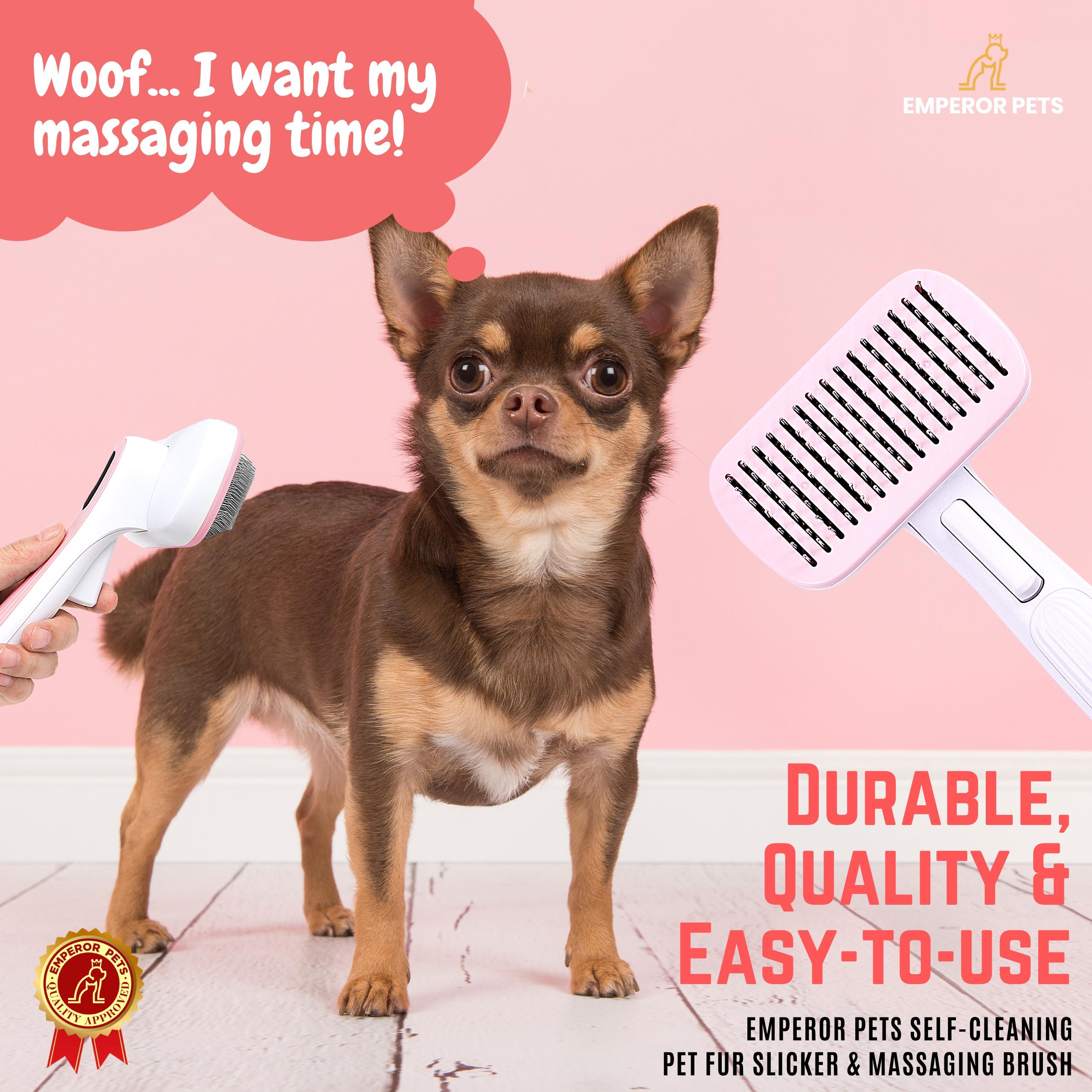 Pet Slicker Brush Short Hair Pink quality pet supplies for pet owners