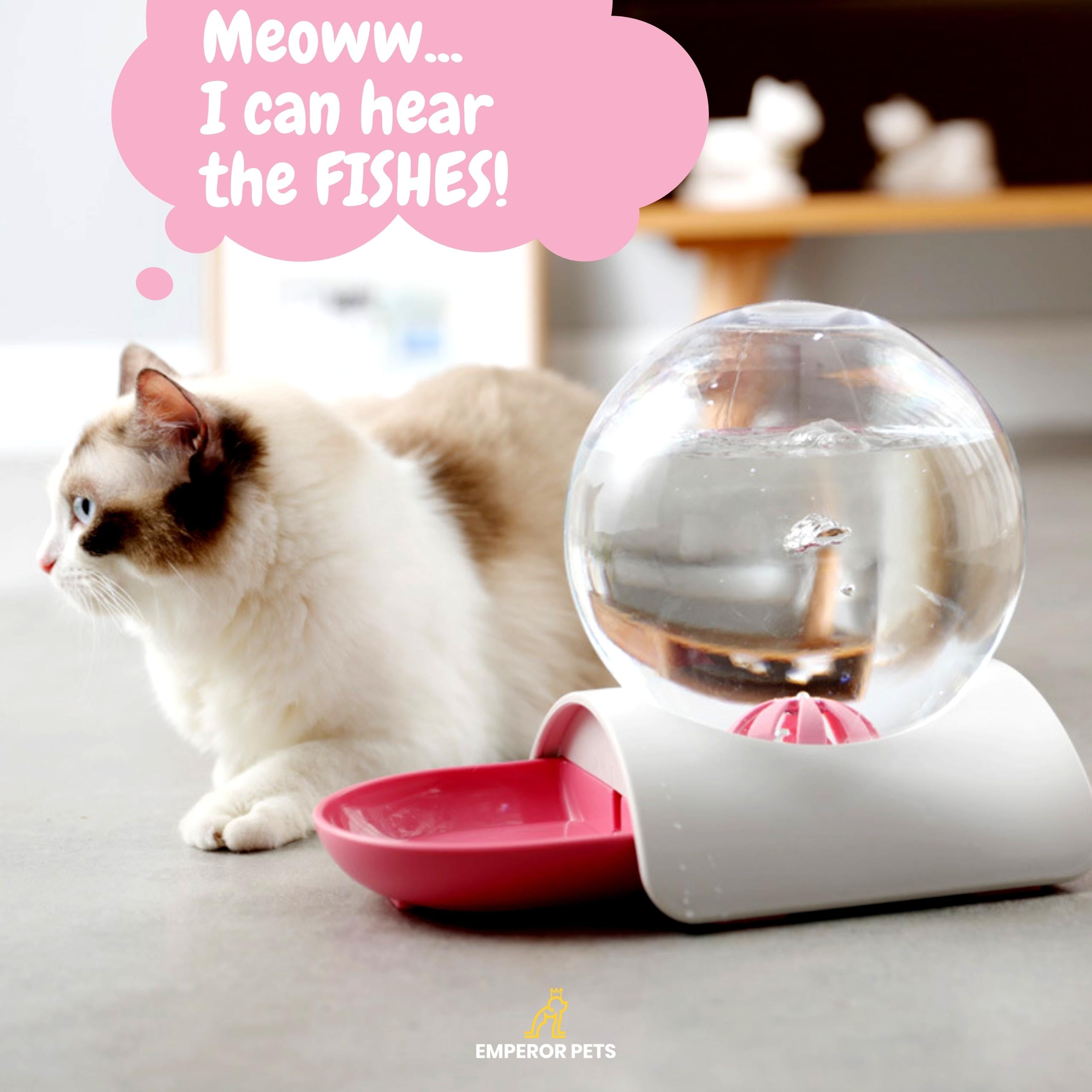 Emperor Pets Automatic Pet Water Dispenser, Automatic Gravity Type, 0.74 Gallon, Pink Color - Image 10 Photography 3