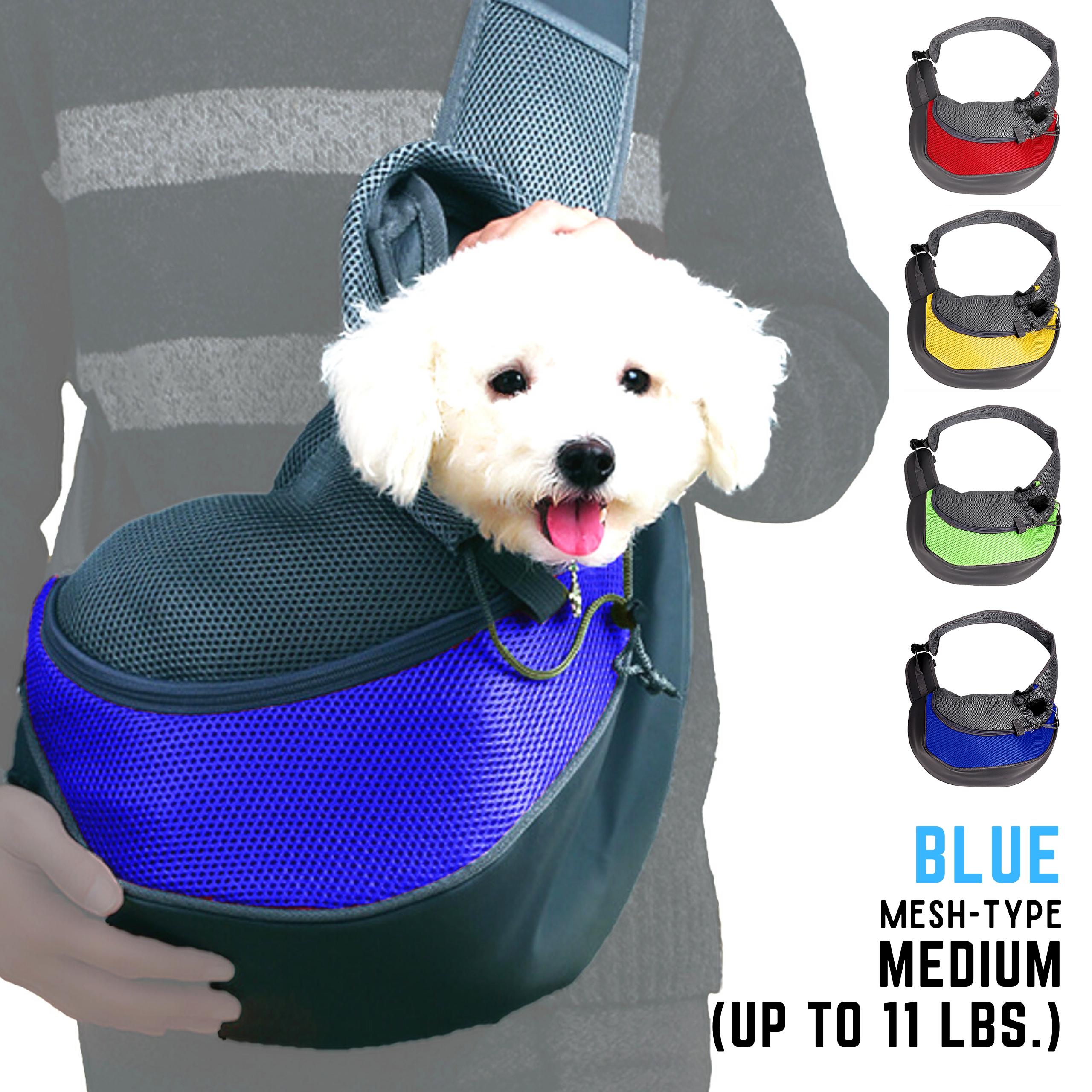Emperor Pets Pet Sling Carrier Mesh Type, Dog Carrier, Pet Carrier, Blue Color - Image 1 Main