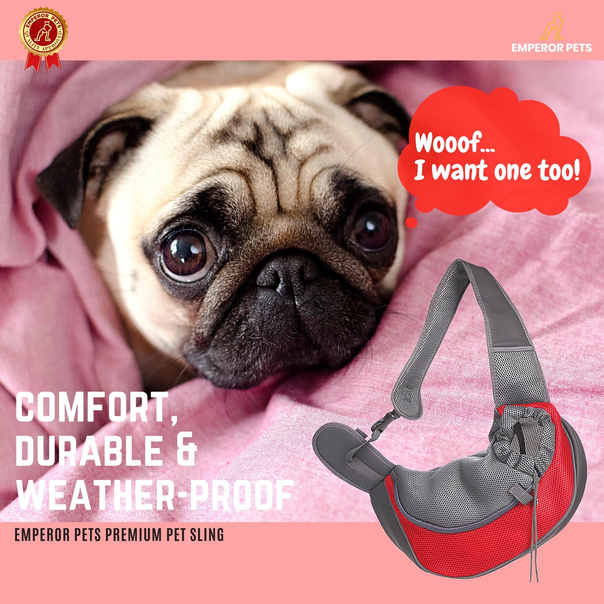 Comfort pet sling best sale